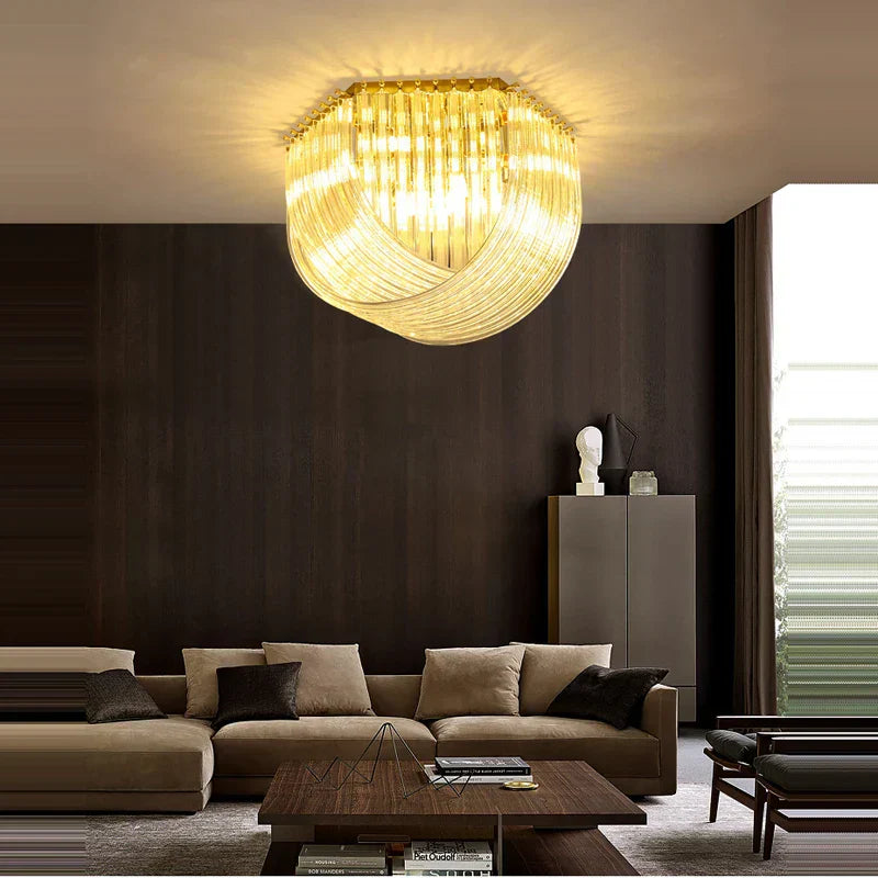 DecorBites™ LED Postmodern Gold Silver Chandelier Lighting for Foyer
