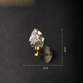 DecorBites™ Crystal LED Wall Sconce for Bedroom Corridor - Designer Black Gold Wall Light