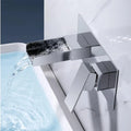 DecorBites™ Blanoir Black Chrome Waterfall Basin Mixer Tap Set