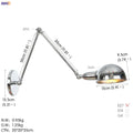 DecorBites™ Loft Antique Edison Wall Sconce Swing Arm Wall Light - 3 Heads Black
