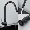 DecorBites™ Antique Brass Kitchen Faucet with Pull Down Spout and Single Handle