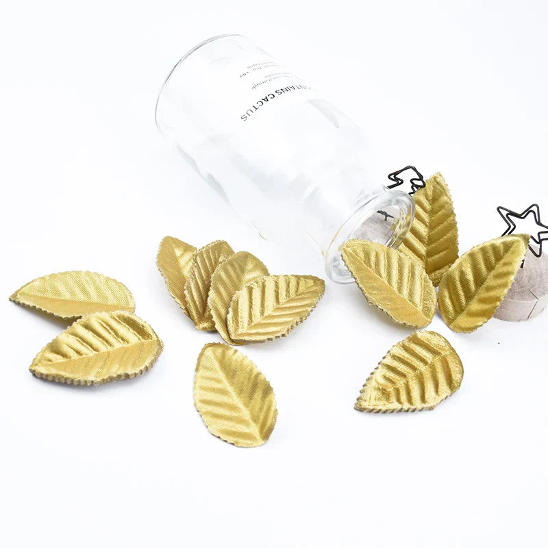 DecorBites™ Christmas Crafts Silk Leaf Home Wedding Decorative Flowers Wreaths Artificial Plants