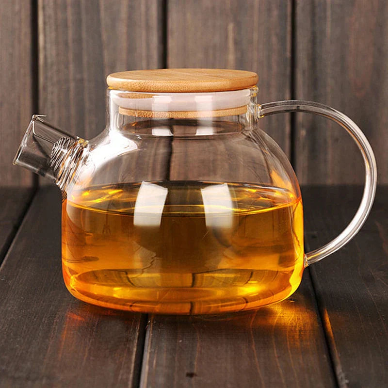 DecorBites™ Glass Teapot Cold Water Jug 1000ml/1600ml
