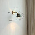 DecorBites™ Green Glass LED Wall Lights Pull Chain Switch Indoor Lighting Adjustable Fixtures