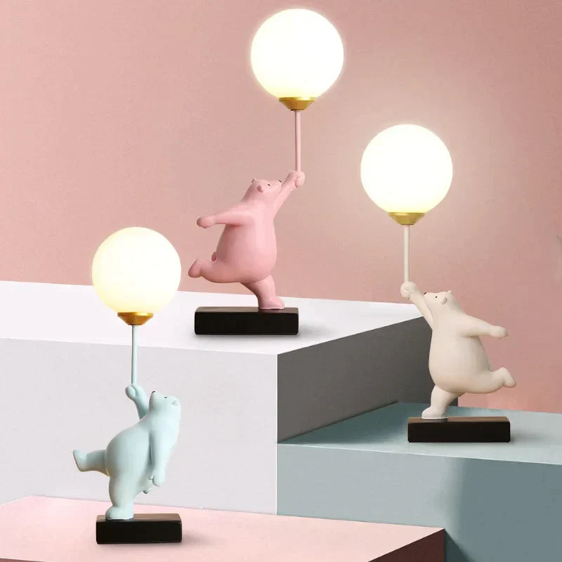 DecorBites™ Bear Moon Lamp with G9 Bulb for Children's Bedroom