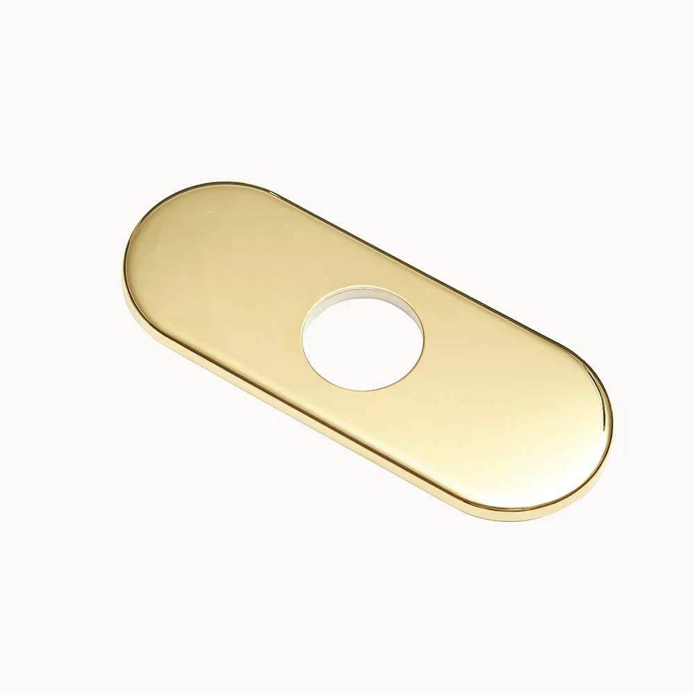 DecorBites™ 6-inch Bathroom Sink Deck Plate for Unused Mounting Escutcheon