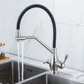 DecorBites™ Gun Gray Kitchen Faucet Drinking Pure Water Tap Hot Cold Dual Handle