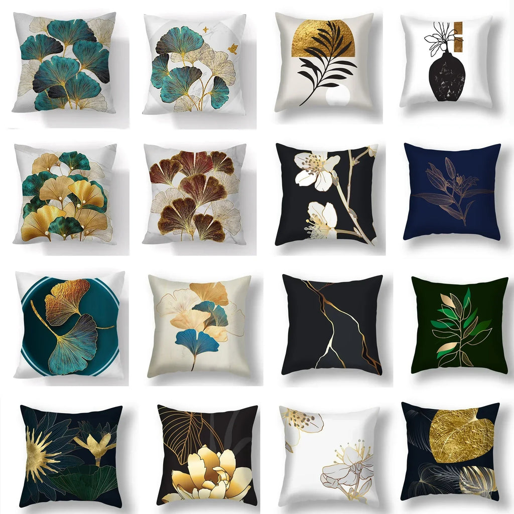 DecorBites™ Big Leaves Cushion Covers - Nordic Simple Decorative Pillows for Living Room