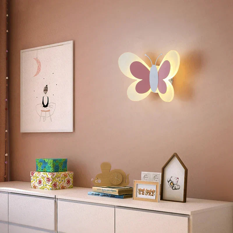 DecorBites™ Butterfly Girl Room Lamp Creative Cartoon Children Energy-Saving Bedside Lamp