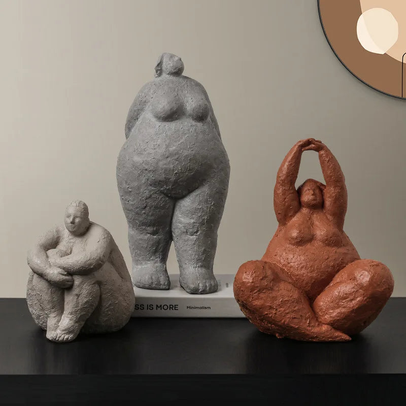 DecorBites™ Dreaming Yoga Women Figure Statue for Home Decor and Garden Shelf