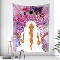 DecorBites™ Bohemian Moon Tarot Tapestry for Home Decor and Yoga Mat