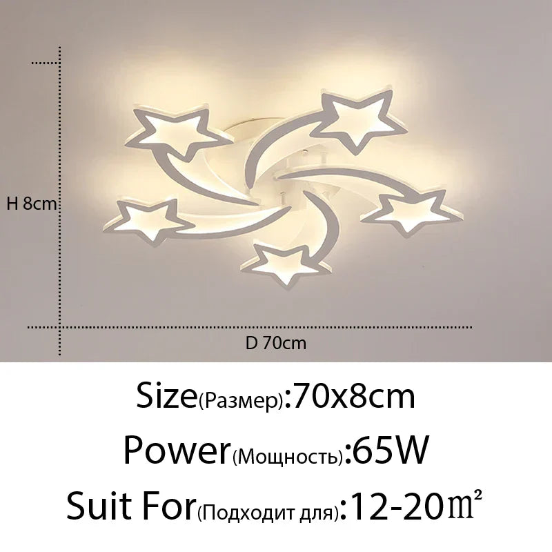 DecorBites™ LED Chandelier: Modern Dimmable Indoor Lighting for Bedroom, Hall, Living Room