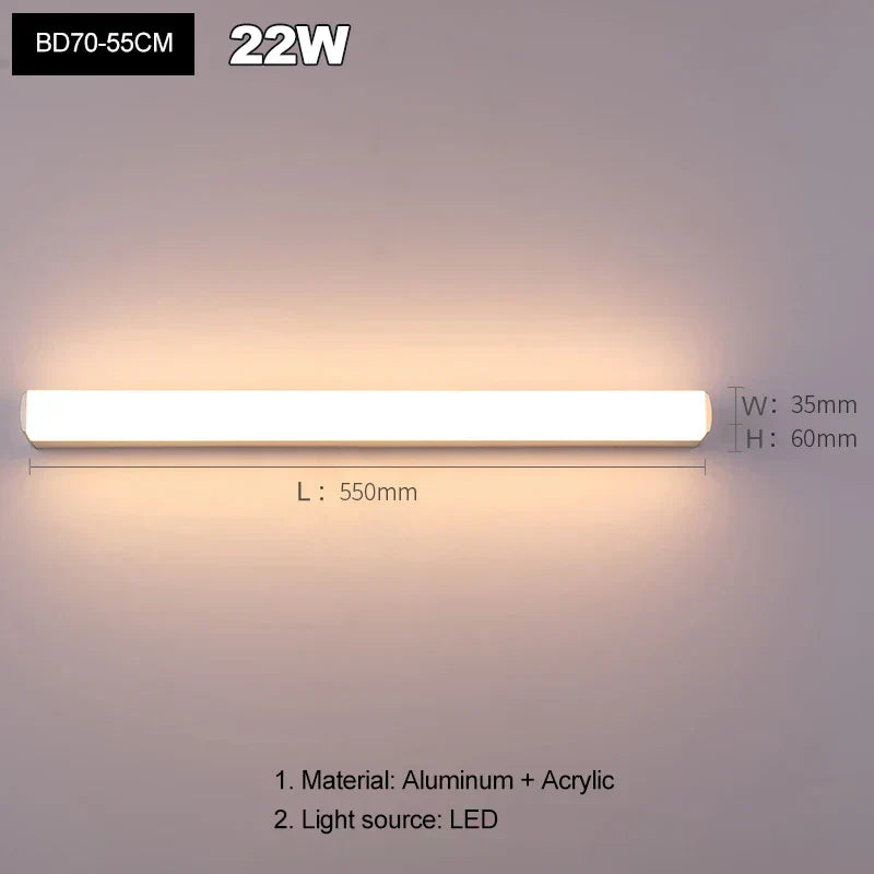 DecorBites™ LED Mirror Light Wall Sconces - Indoor Home Lighting for Living Room & Bedroom