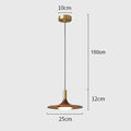 DecorBites™ Black Walnut UFO Pendant Light - Luxury Dining Room Art Lamp