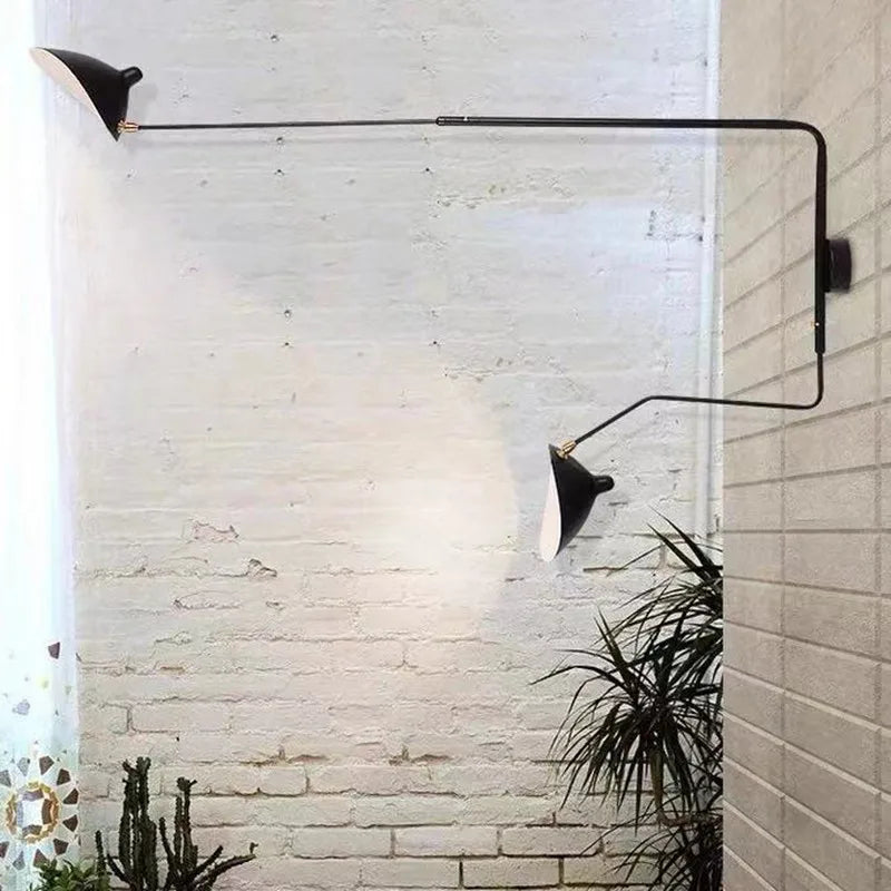 DecorBites™ Black Serge Mouille Wall Lamp: Nordic Design, Creative Living Room Decor