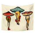 DecorBites™ Cactus Mushroom Girl Tapestry Psychedelic Witchcraft Home Decor