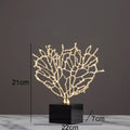 DecorBites™ Alloy Coral Crafts on Crystal Base for Stylish Desktop Decor