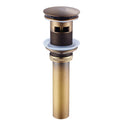 DecorBites™ Antique Bronze Basin Faucet Deck Mounted Hot & Cold Brass Bathroom Sink Mixer Tap