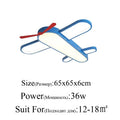 DecorBites™ Blue Airplane LED Child Chandelier for Kids Room, Modern Bedroom Lighting Fixture