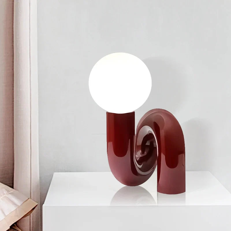 DecorBites™ Glass Ball Table Lamp for Bedroom, Designer Model, Minimalist, Children's Room, Modern
