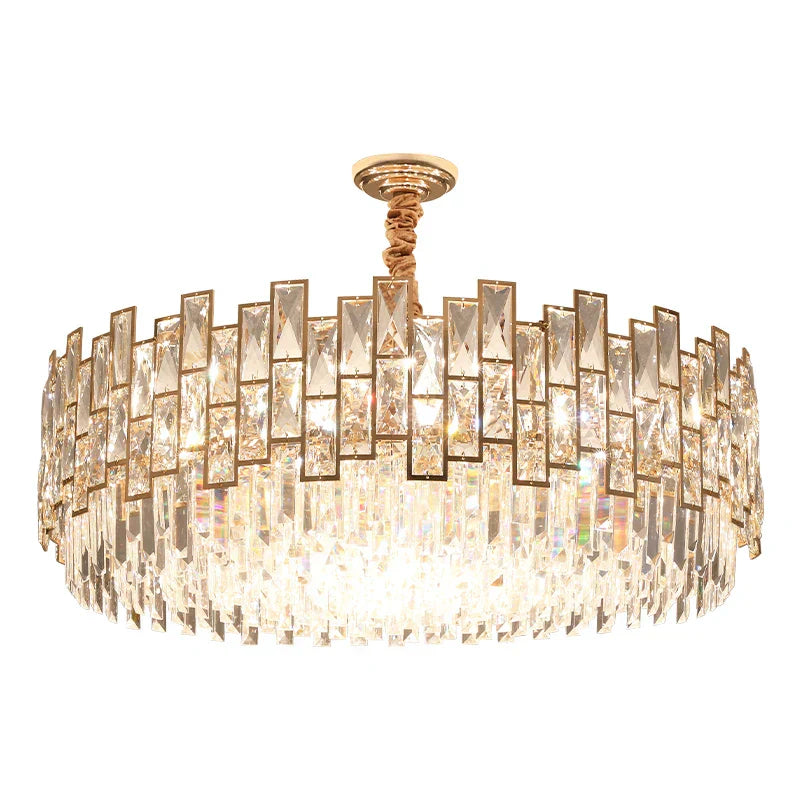 DecorBites™ Crystal Chandelier: Modern Luxury Lighting for Living Room, Bedroom, Kitchen