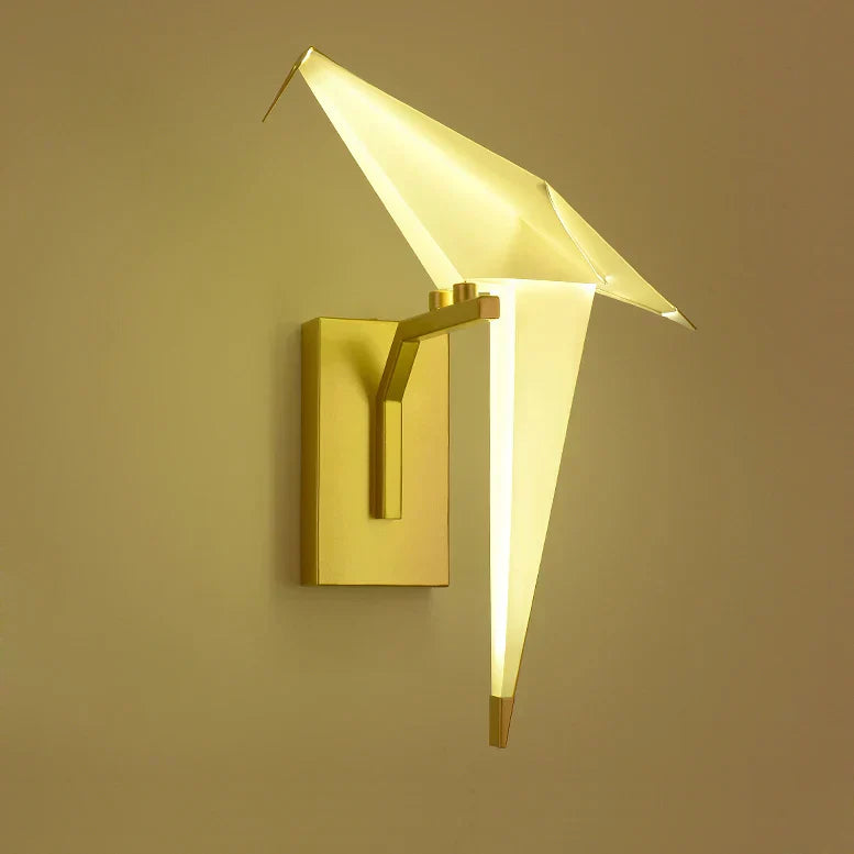 DecorBites™ Love Bird LED Wall Sconce Iron Acryl Wall Light for Bedroom Corridor