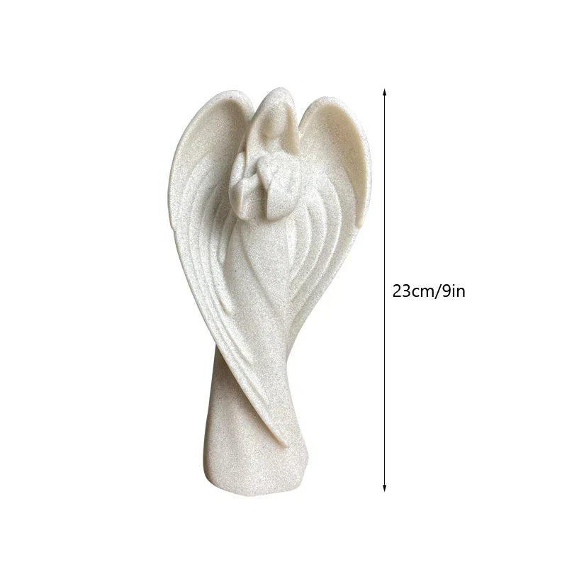 DecorBites™ Angel Wing Girl Resin Statue for Home Decor