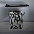 DecorBites™ Aluminum Black Bathroom Tissue Holder Wall-Mounted Toilet Paper Rack Stand