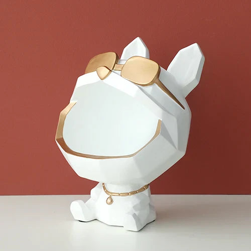 DecorBites™ Big Mouth Dog Resin Sculpture Figurine Home Decor Ornamental Storage Box