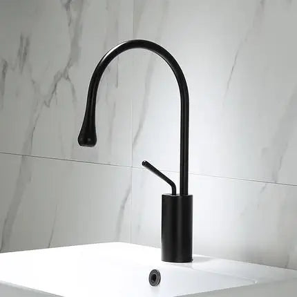 DecorBites™ Brushed Gold Basin Faucet Hot Cold Swivel Sink Water Crane