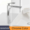 DecorBites™ Gold Chrome Finish Brass Basin Faucet Hot Cold Water Mixer