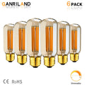 DecorBites™ 6W 220V LED Tubular Filament Bulb Gold Tint Dimmable E26 E27 2200K