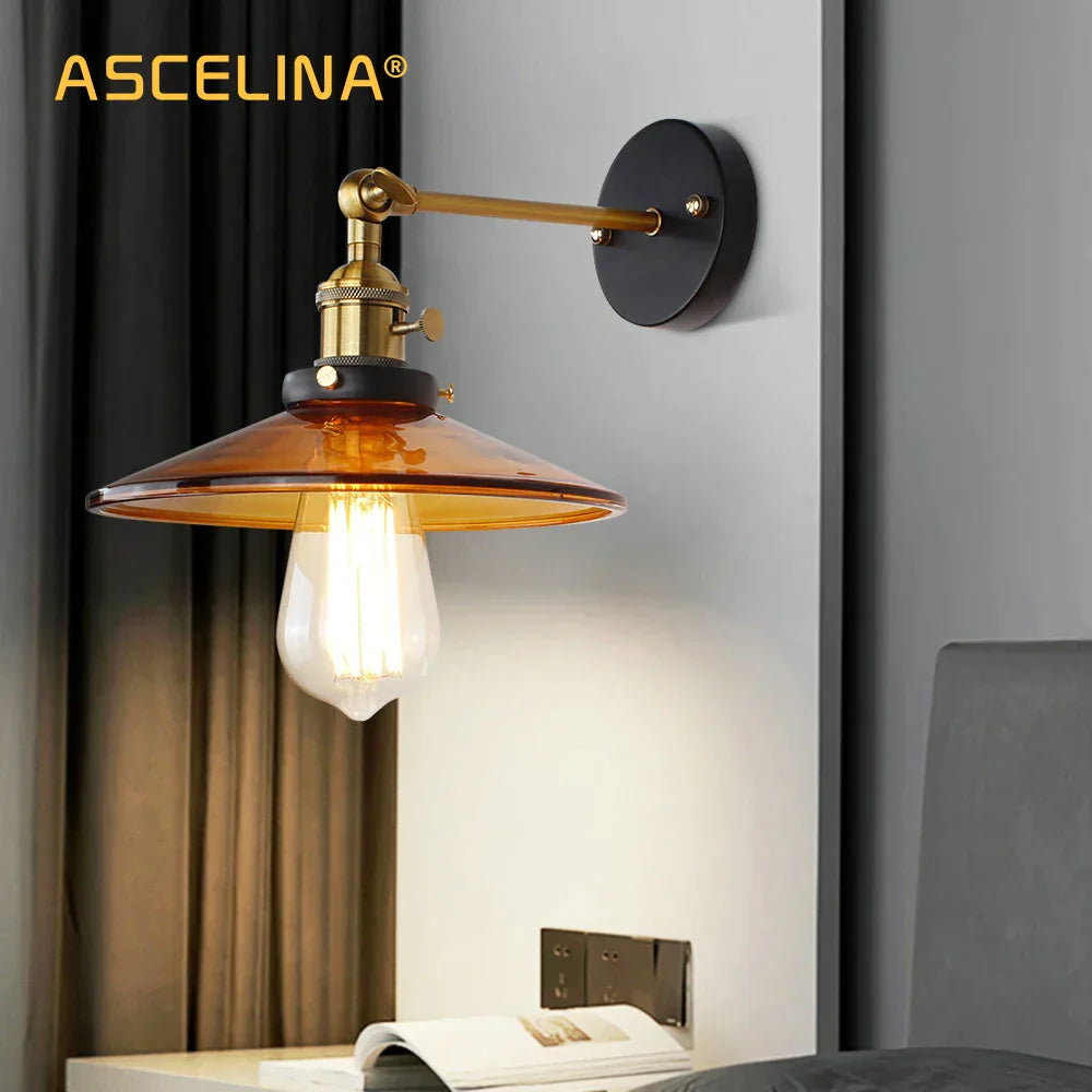 DecorBites™ Japanese Glass Wall Light Retro Modern Wall Lamps for Home Lighting