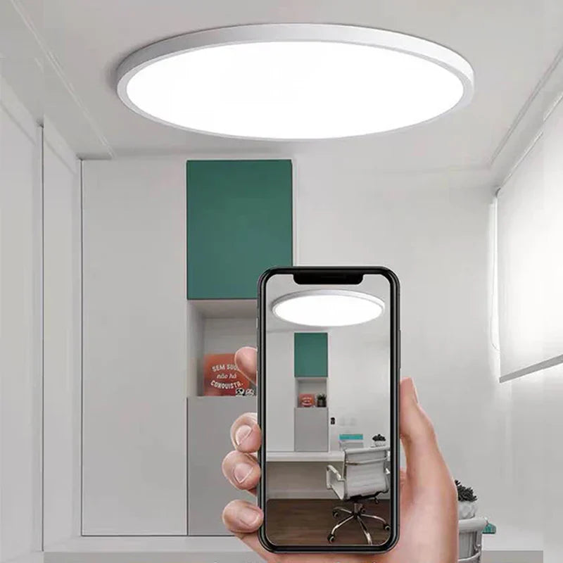 DecorBites™ LED Ceiling Light: Modern Ultra-thin Panel, 6-48W, Surface Mounted for Living Room