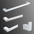 DecorBites™ 7-Piece Bathroom Hardware Set in White for Towels and Toiletries