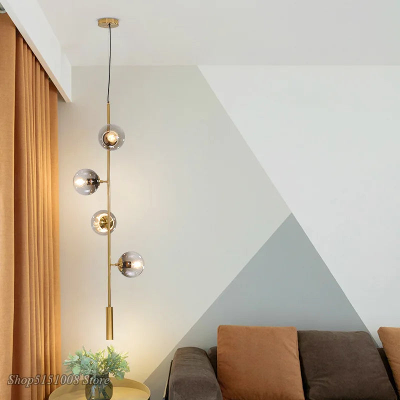 DecorBites™ Glass Ball Bubble LED Chandelier for Modern Home Decor
