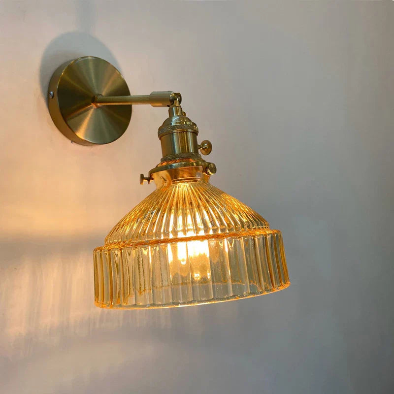 DecorBites™ Glass Shade Modern LED Indoor Wall Sconce Lamp With Switch