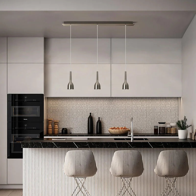 DecorBites™ LED Pendant Light 7W CRI 97 Nordic Brushed Nickel Hanging Spotlight