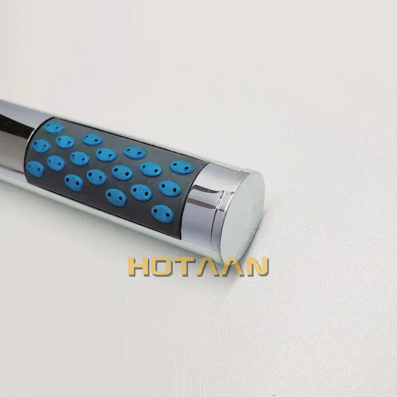 DecorBites™ ABS Chrome Plated Water Saving Square Rain Hand Hold Shower Head