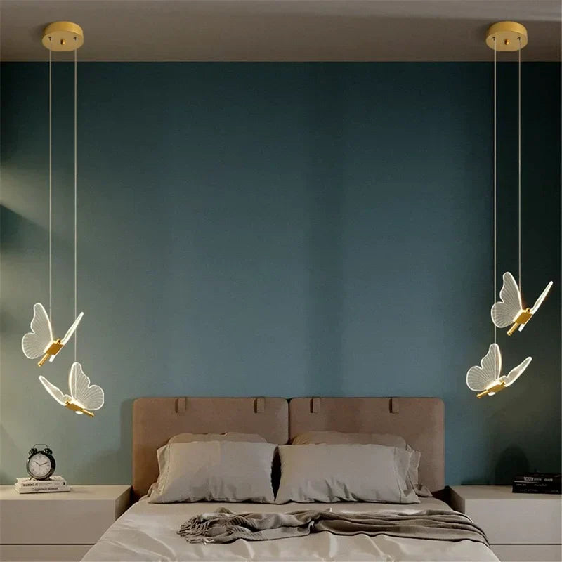 DecorBites™ Acrylic Butterfly LED Pendant Light - Modern Luxury Designer Fixture