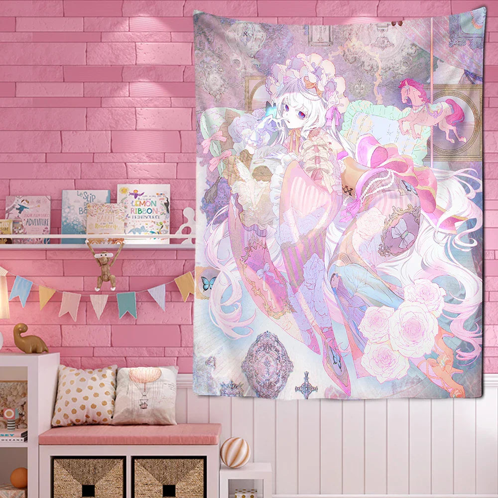 DecorBites™ Japanese Animation Mandala Carpet Wall Hanging