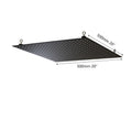 DecorBites™ 8-20" Black Ultra-thin Rain Shower Head for Bathroom Square Rainfall Faucet
