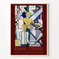 DecorBites™ Bauhaus Stairs Canvas Print | Retro School Poster for Living Room Decor