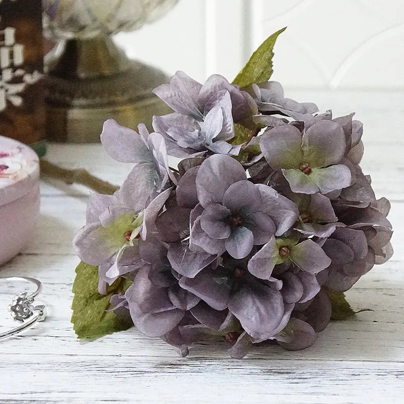 DecorBites™ Hydrangea Branch Silk Flower High Quality Fake Party Room Decor