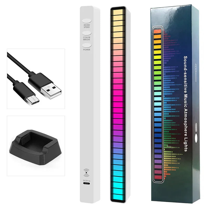 DecorBites™ LED Sound Control Light Bar with Bluetooth for Car Room TV Decoration