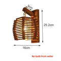 DecorBites™ Bamboo Wall Sconce Light for Aisle Corridor Hotel Restaurant Cafe