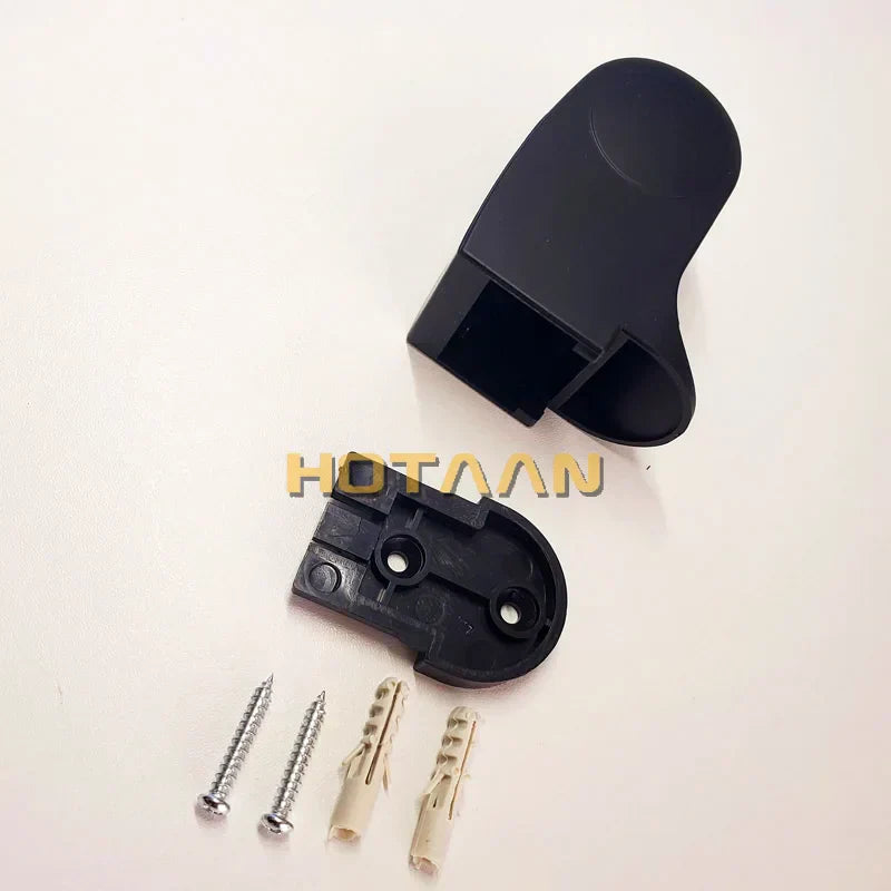 DecorBites™ Black Plated ABS Shower Holder Wall Mounted Hand Shower Bracket