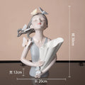 DecorBites™ Butterfly Girl Resin Sculpture Vase Modern Home Decor Statues