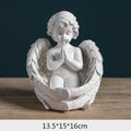 DecorBites™ Angel Girl Resin Figurine for Modern Home Decor and Gift Giving