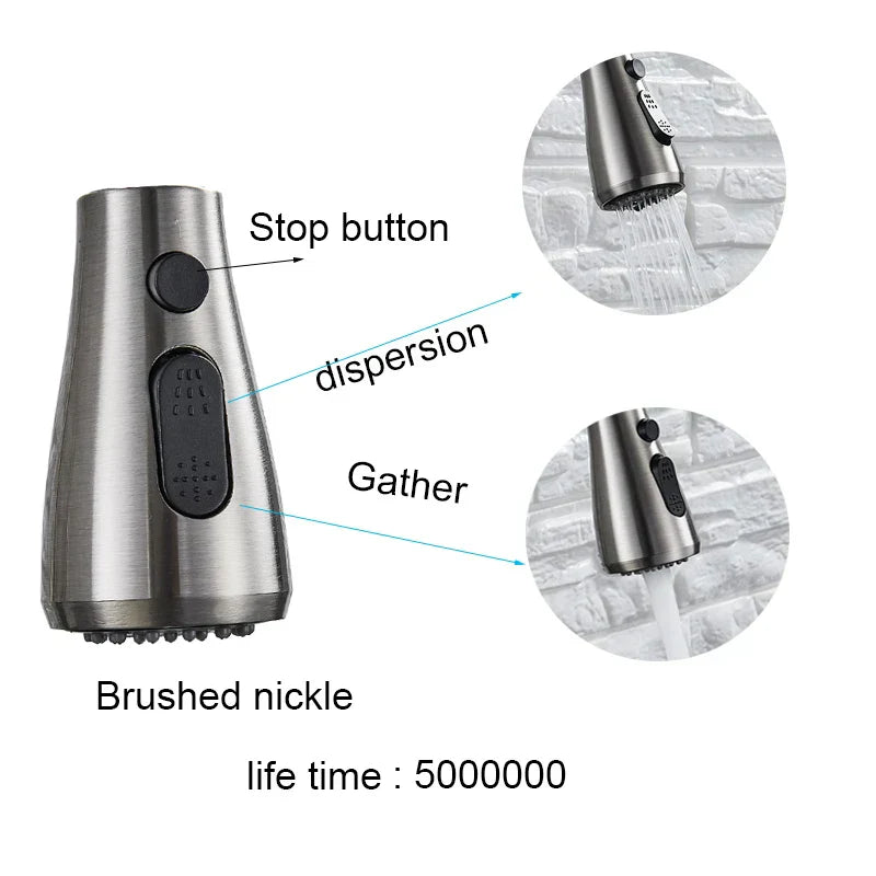 DecorBites™ Black Touch Sensor Kitchen Faucet: Pull Out, Sensitive Control, Mixer Tap